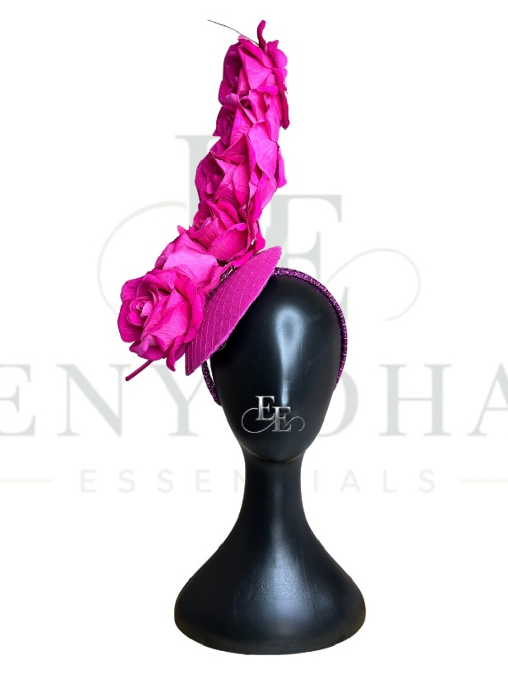 Hot Pink Floral Couture Fascinator Headband